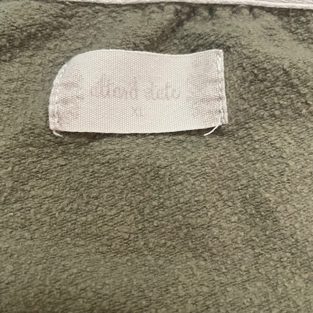 Olive Camo Raglan Sweatshirt XL Curved Hem Earthy Military Streetwear Relaxed - Picture 3 of 8